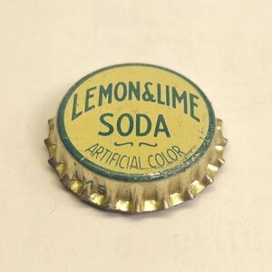 5/$25 Lemon and Lime Soda Bottle Cap Button Cover